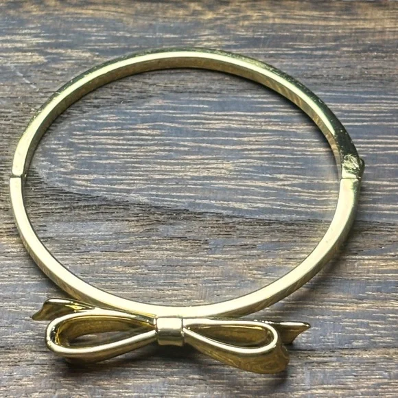 kate spade Gold Bow Bangle Bracelet - Picture 6 of 10